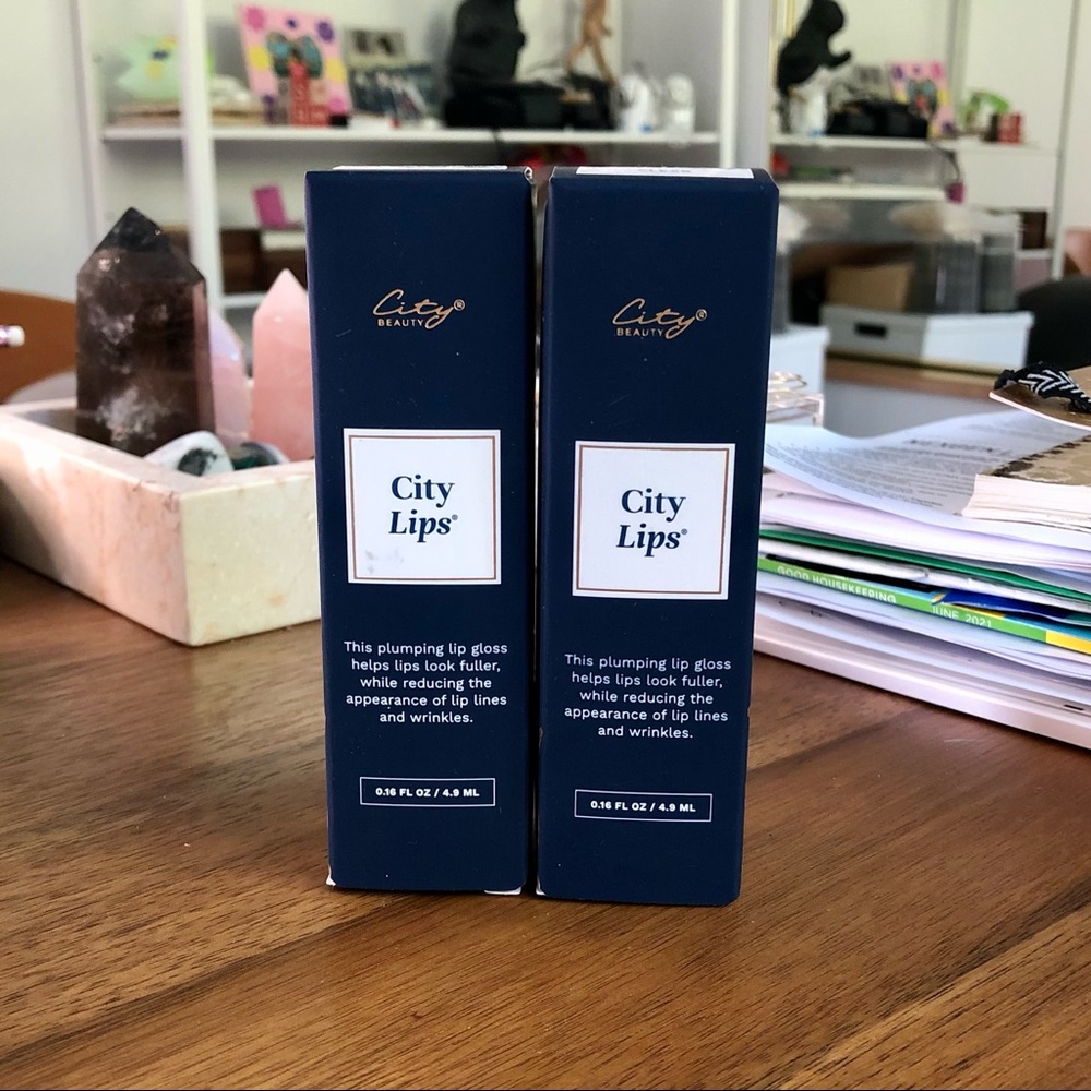 2 for 1 City Lips lip plumping lip gloss (clear)